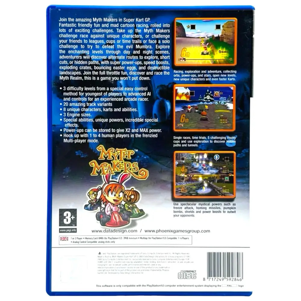 Myth Makers: Super Kart GP - PlayStation 2 (PS2) Spill - Spill