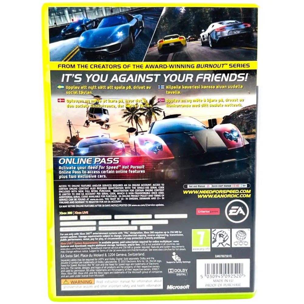 Xbox 360: Need For Speed: Hot Pursuit - RetroGaming.no