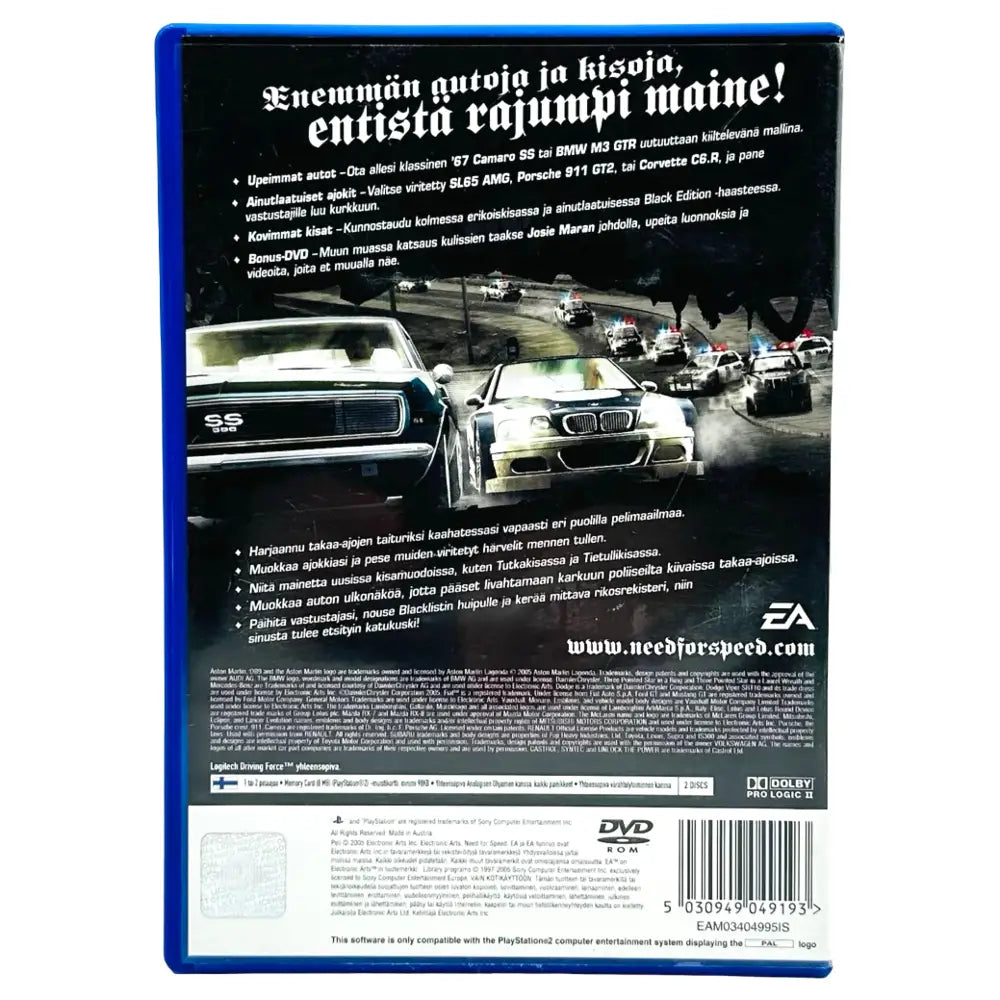Need For Speed Most Wanted - PlayStation 2 (PS2) Spill