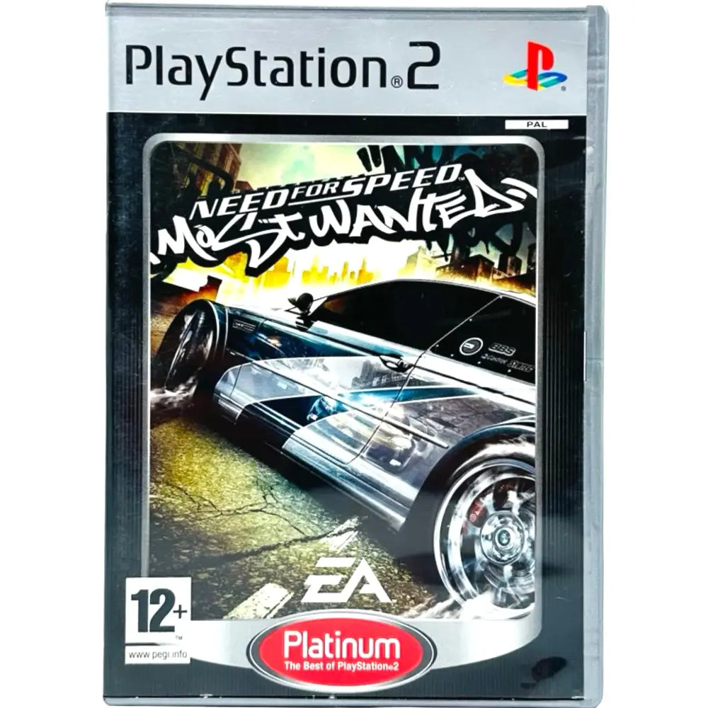 Need For Speed Most Wanted - PlayStation 2 (PS2) Spill - Cover - Manual - Spill/Disk / Platinum - Spill