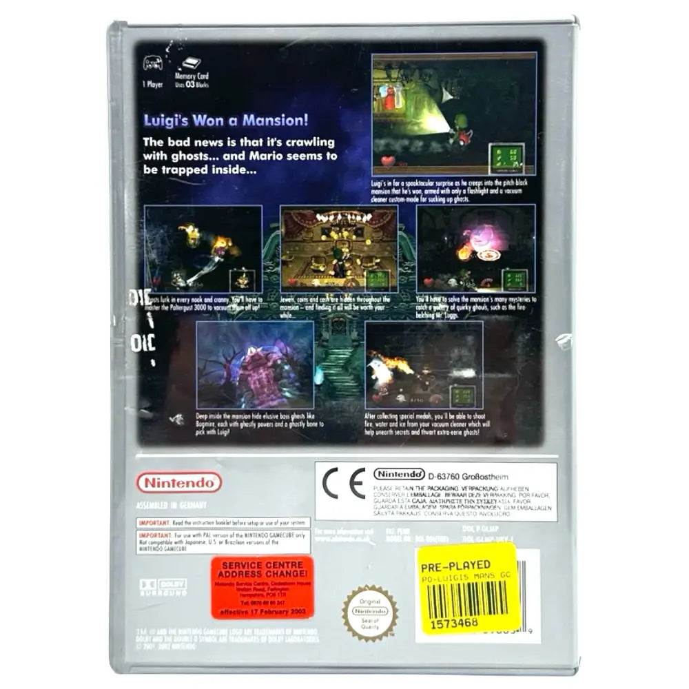 Luigi’s Mansion - GameCube Spill