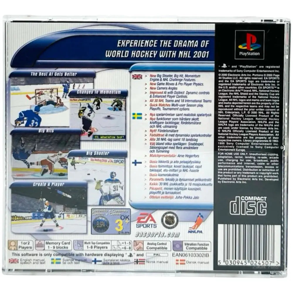 NHL 2001 - PlayStation 1 (PS1) Spill - Spill