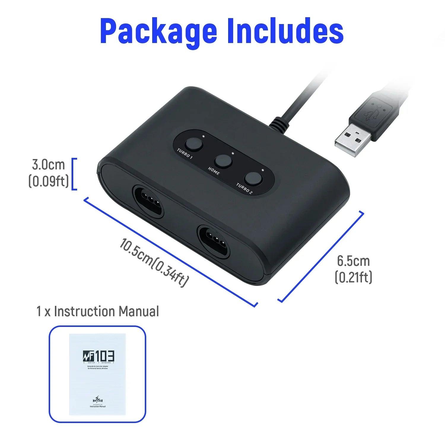 Nintendo 64 (N64) Kontroller Adapter for Nintendo Switch/PC - RetroGaming.no