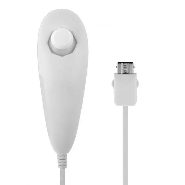 Nunchuk Kontroller for Wii / Wii U Tredjeparts - Hvit - RetroGaming.No