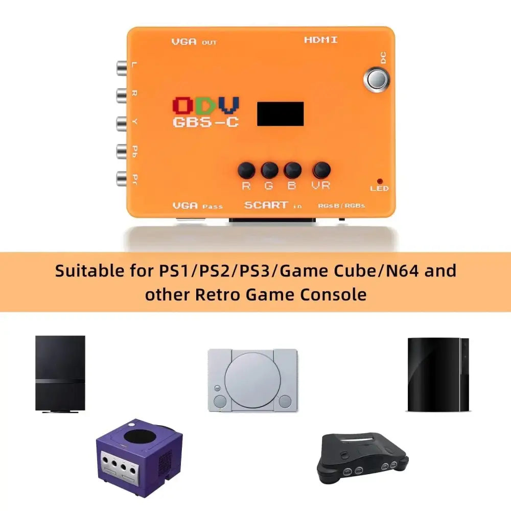 ODV-GBS-C Component VGA/SCART-RGB til VGA/HDMI - RetroGaming.No