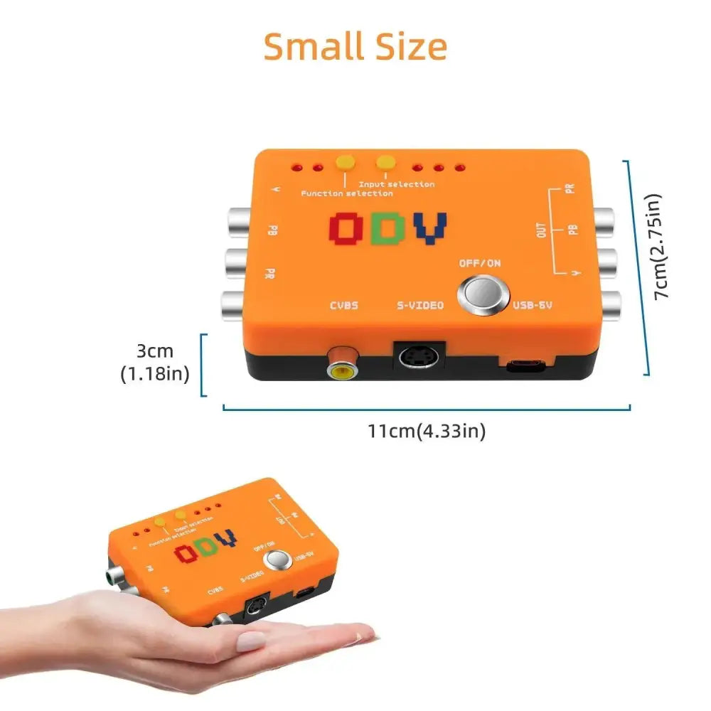 ODV-II Component/CVBS/Kompositt/S-Video til Component/YPbPr Konverter - RetroGaming.No