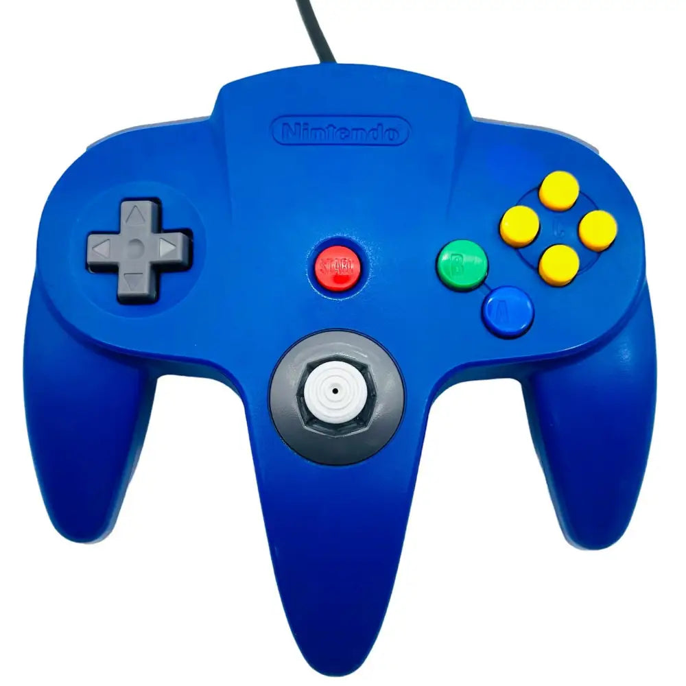 Original Nintendo 64 Kontroller / N64 - Blå - Kontroller