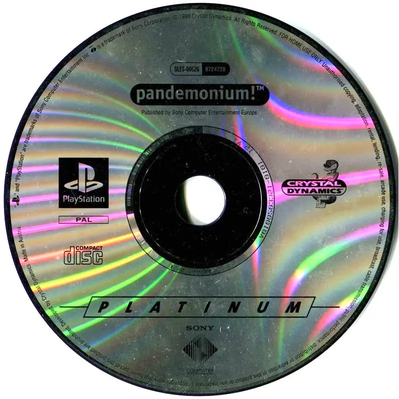 Pandemonium - PlayStation 1 (PS1) Spill - Kun Spill/Disk