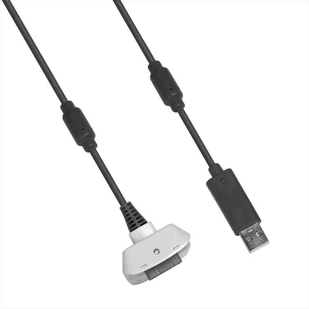Play and Charge USB ladekabel for Xbox 360 Trådløs Kontroller - Hvit - Kabler