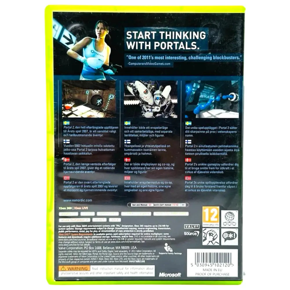 Portal 2 - Xbox 360 Spill