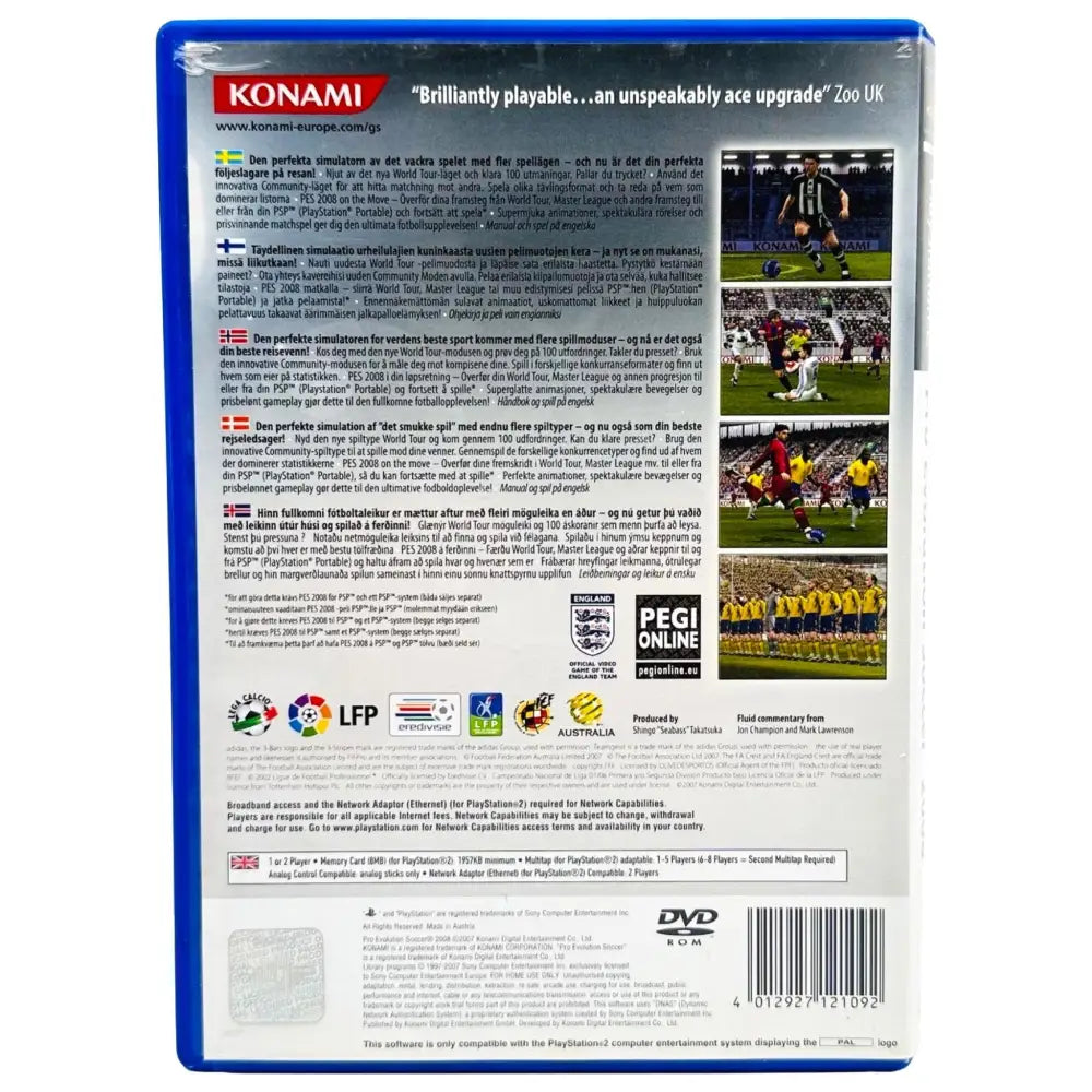 PS2: Pro Evolution Soccer 2008 - RetroGaming.no
