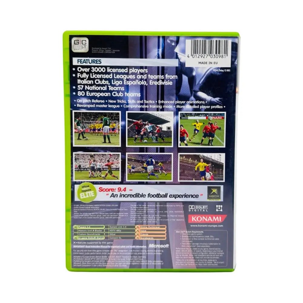 Xbox: Pro Evolution Soccer 4 - RetroGaming.no