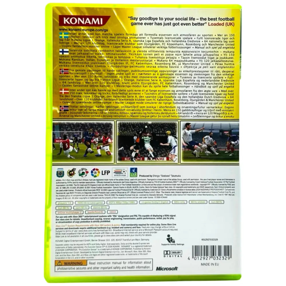Pro Evolution Soccer 6 - Xbox 360 Spill