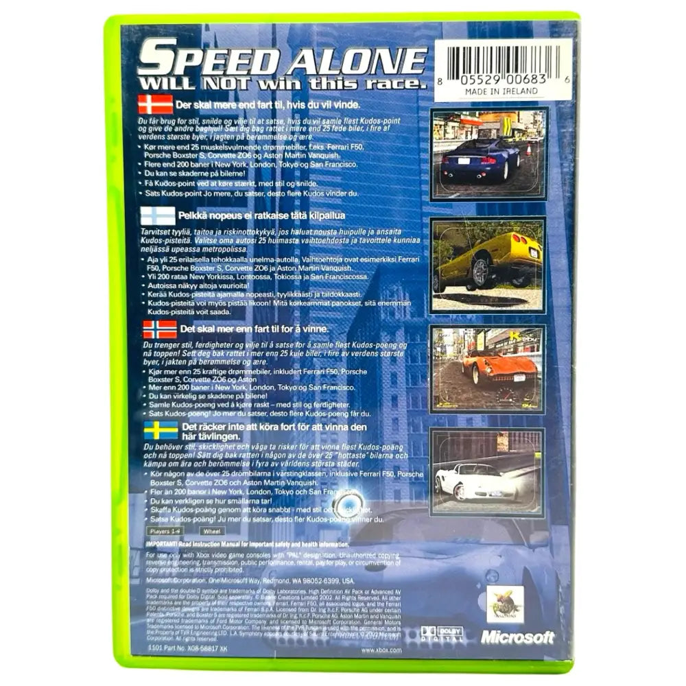 Project Gotham Racing - Xbox spill - Spill
