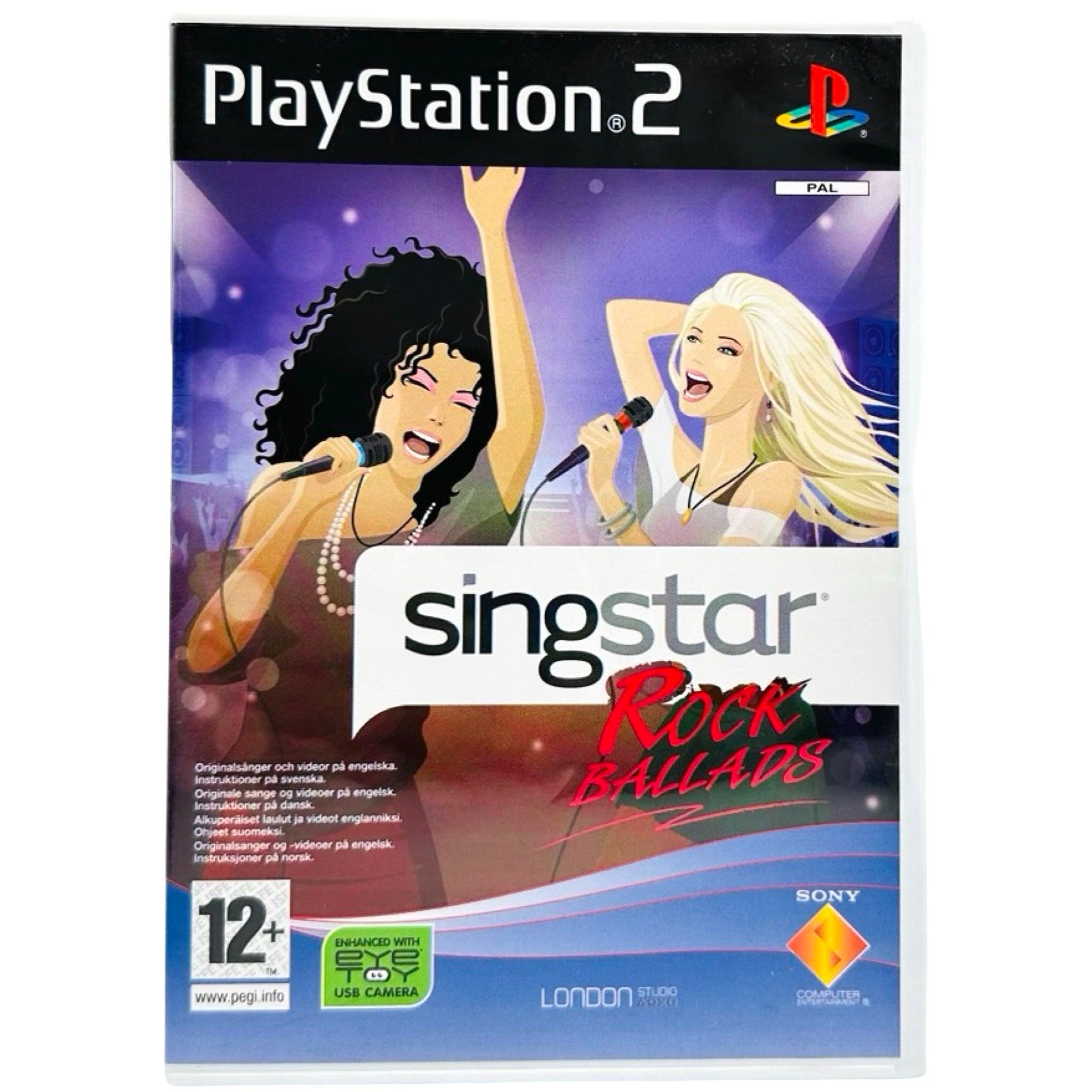 PS2: Singstar Rock Ballads - RetroGaming.no