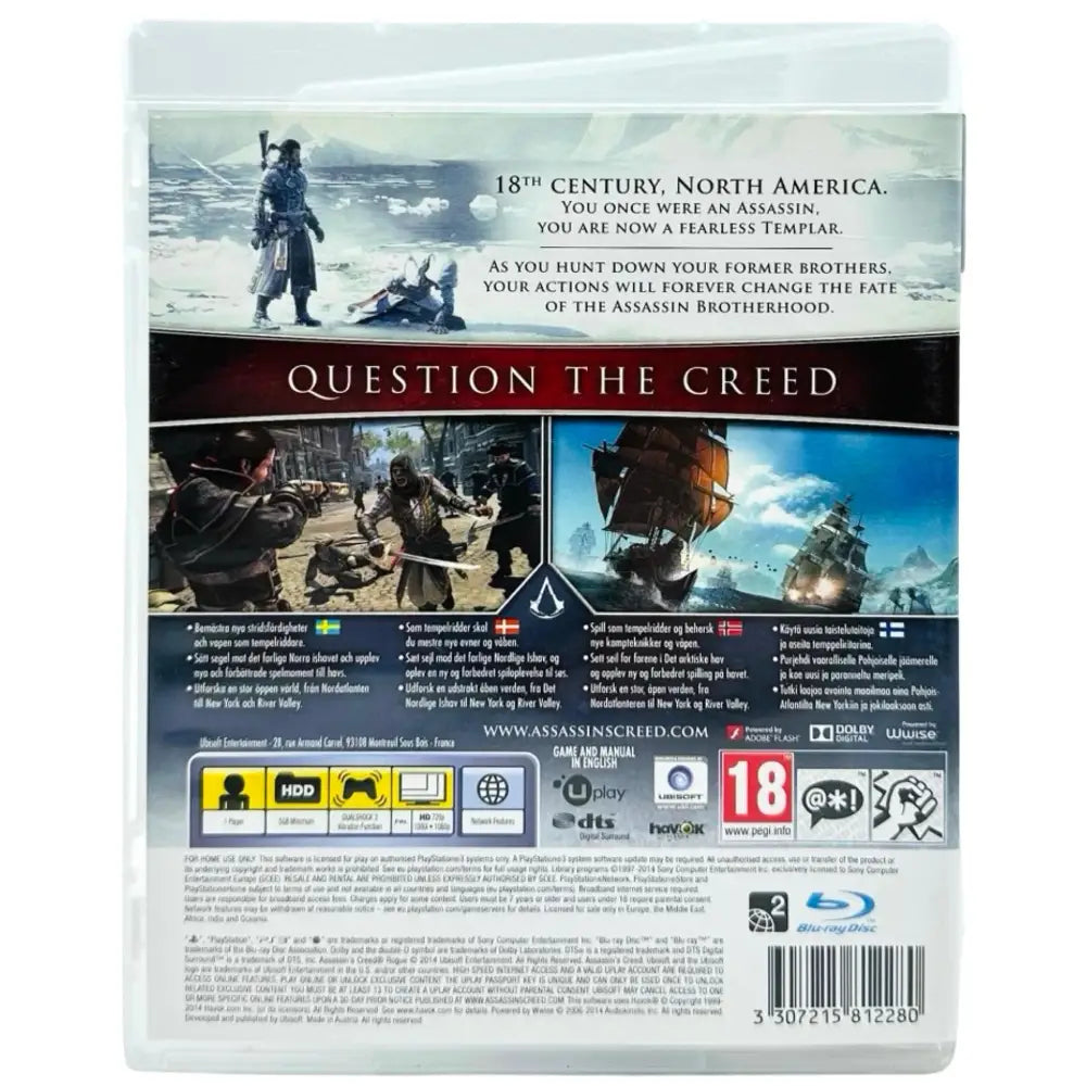 PS3: Assassin’s Creed: Rogue - Spill