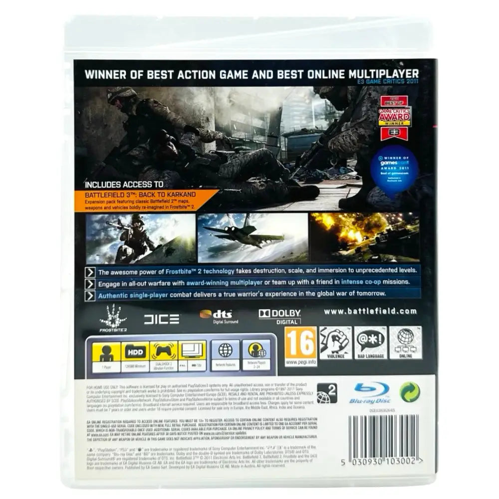 PS3: Battlefield 3 Spill