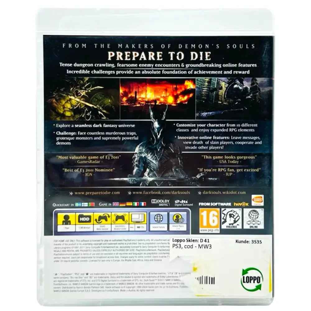 Dark Souls - PlayStation 3 (PS3) Spill