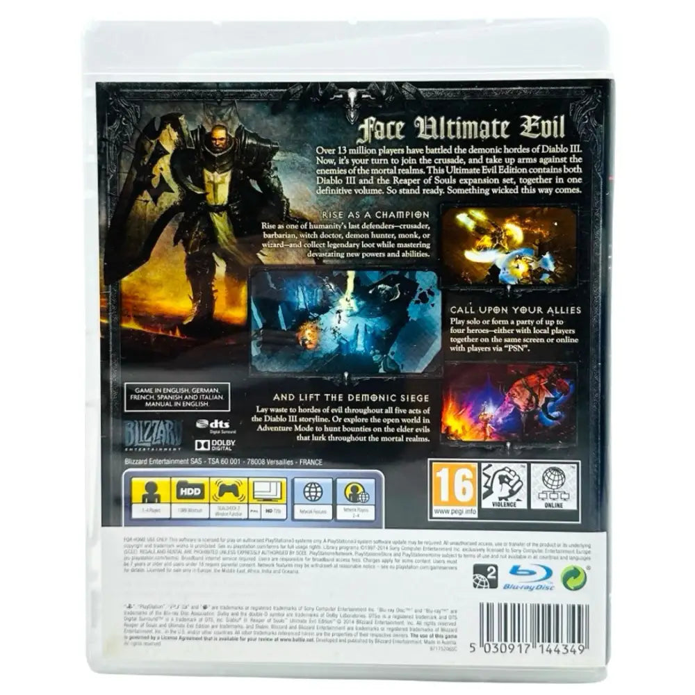 PS3: Diablo III [Ultimate Evil Edition] - Spill