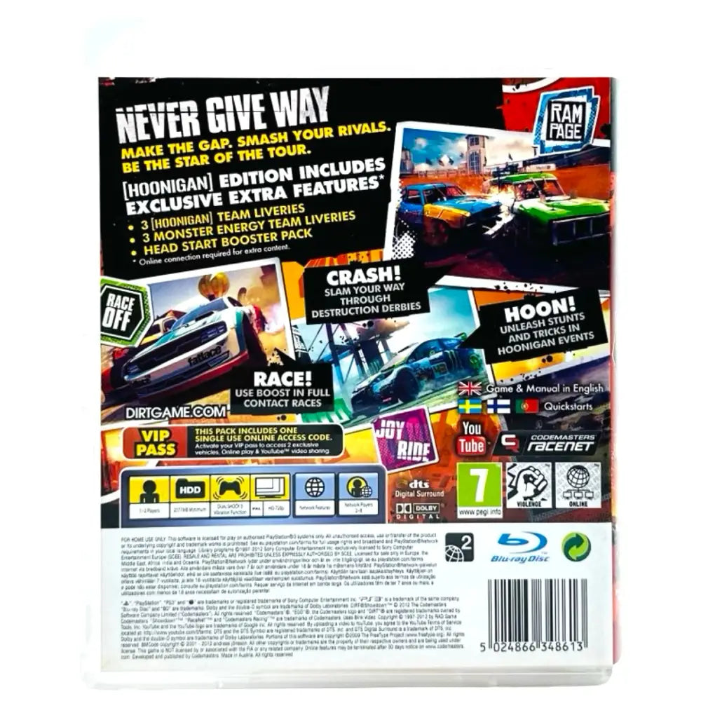 PS3: Dirt: Showdown - Spill