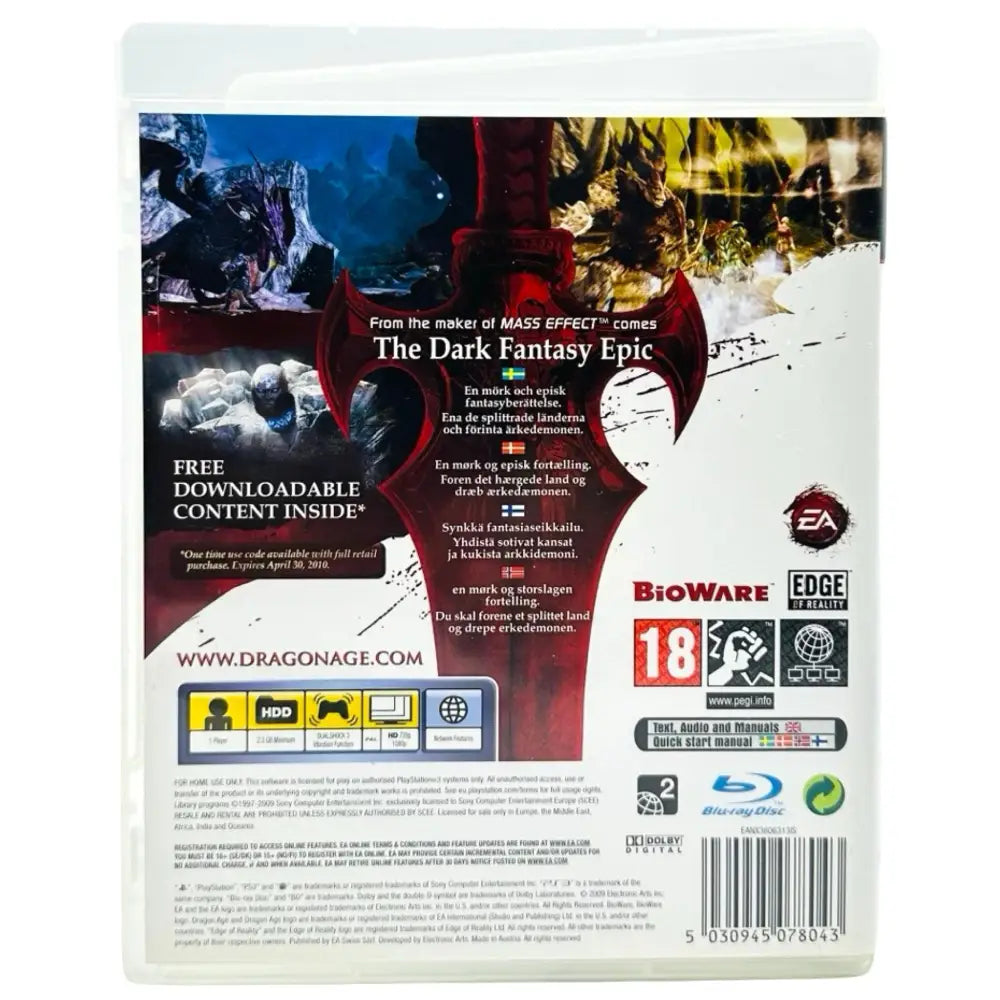 PS3: Dragon Age: Origins - Spill