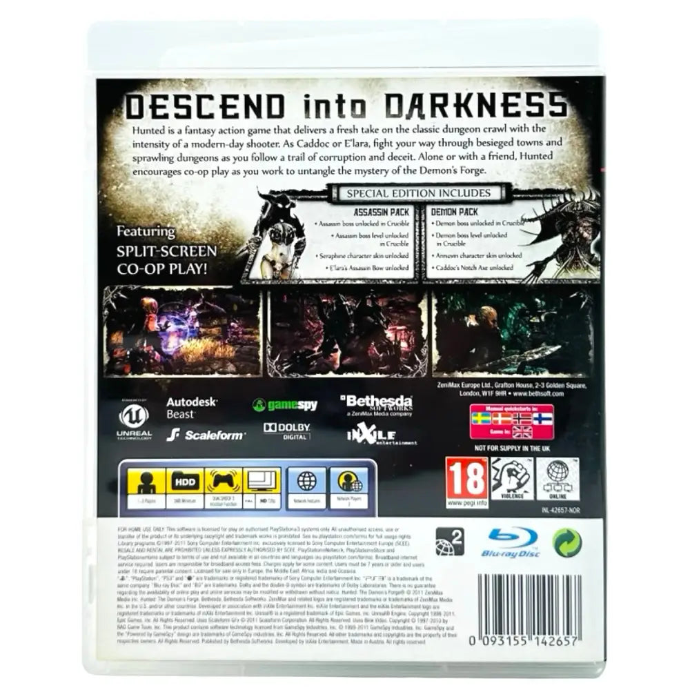 PS3: Hunted: The Demon’s Forge - Spill