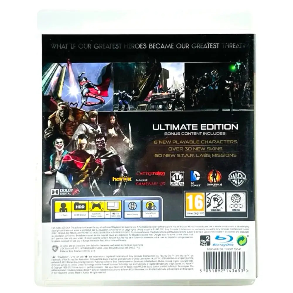 PS3: Injustice: Gods Among Us - Spill