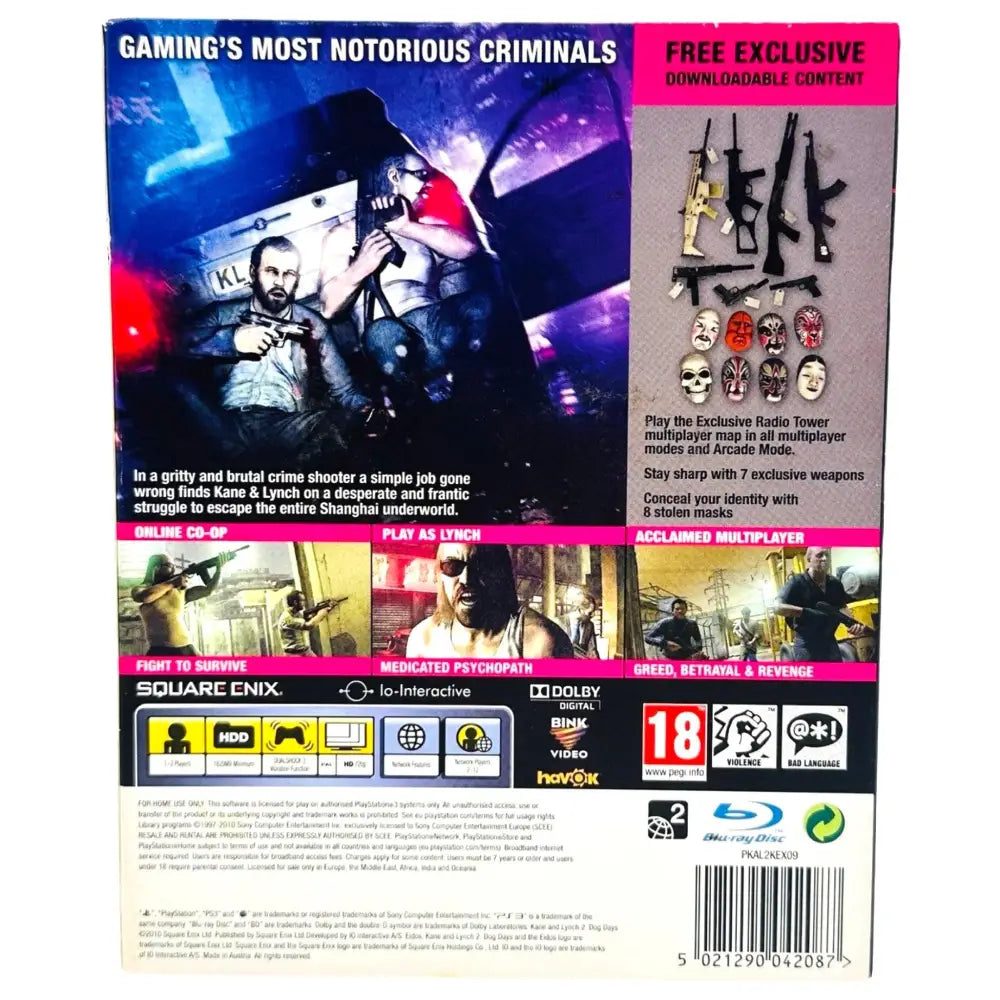 PS3: Kane & Lynch 2: Dog Days - RetroGaming.no