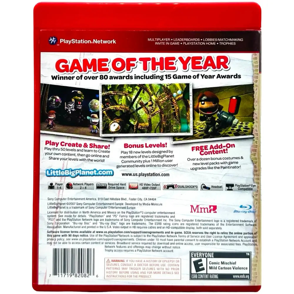 PS3: LittleBigPlanet [Game Of The Year Greatest Hits] (NTSC - Sonefri) - Spill