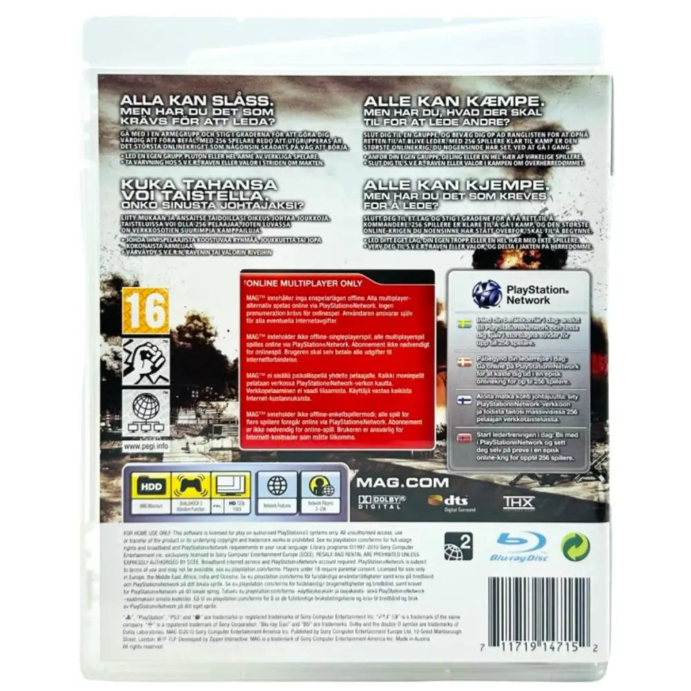 MAG - PlayStation 3 (PS3) Spill