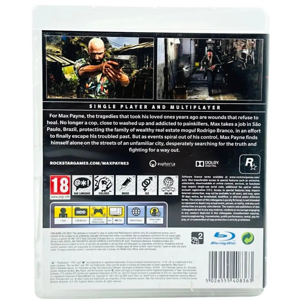 PS3: Max Payne 3 - RetroGaming.no
