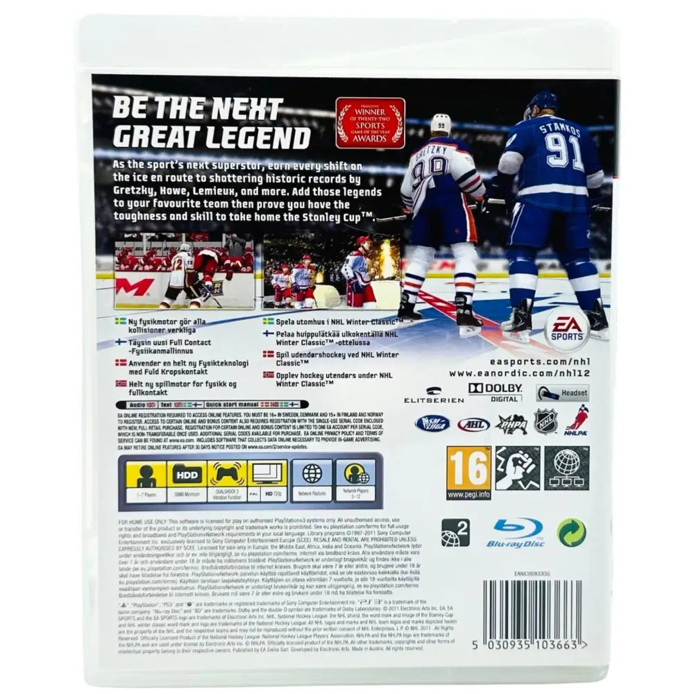 PS3: NHL 12 - RetroGaming.no