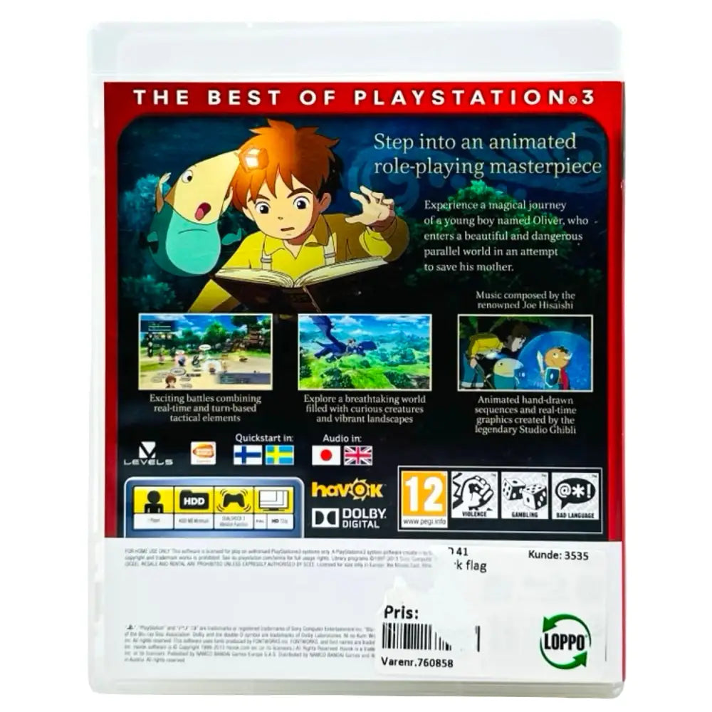 PS3: Ni No Kuni Wrath Of The White Witch - Spill