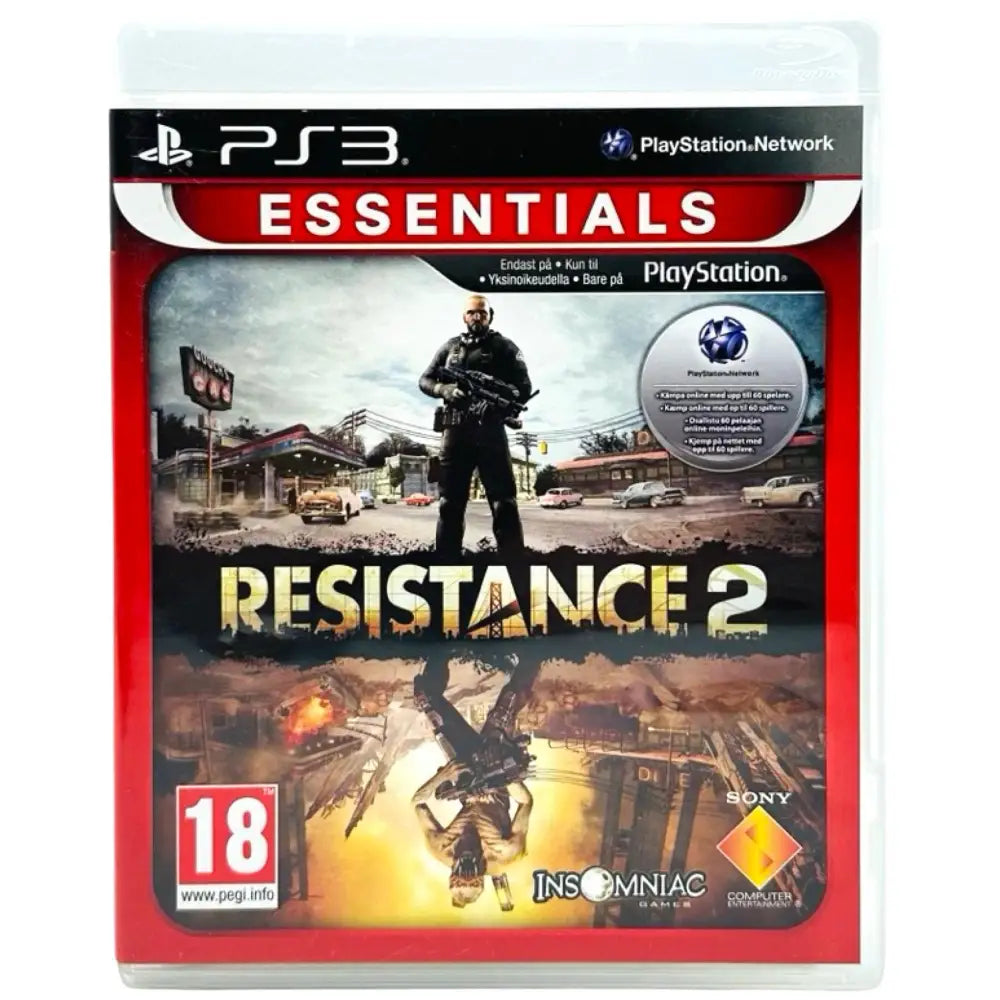 PS3: Resistance 2 - Cover - Manual - Spill/Disk / Essentials - Spill