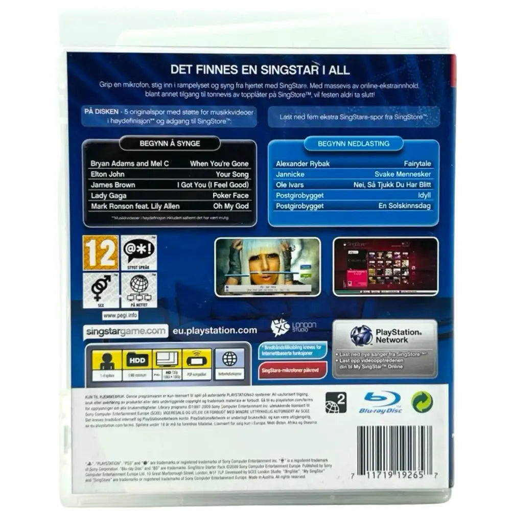 PS3: SingStar Starter Pack - Spill