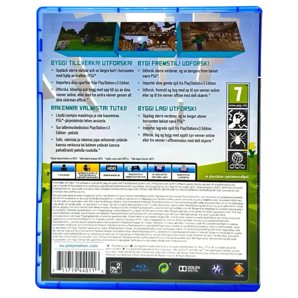 PS4: Minecraft: PlayStation 4 Edition - Spill