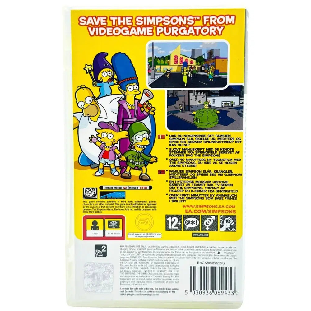 The Simpsons Game - PSP Spill