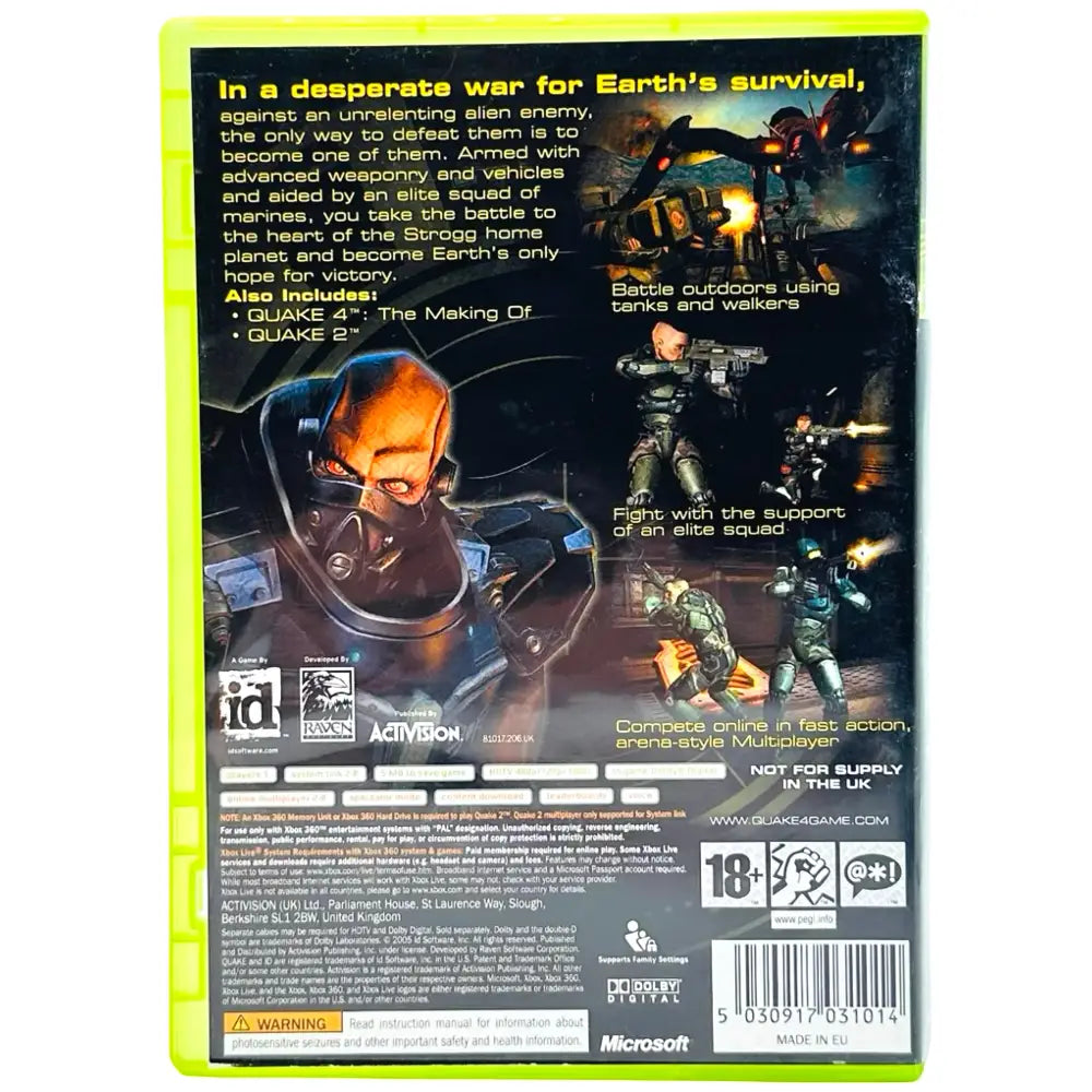 Quake 4 - Xbox 360 Spill