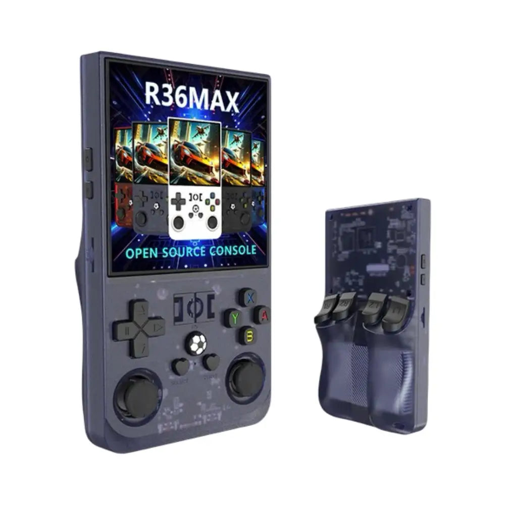 R36MAX Retro Spillkonsoll – 128GB 20.000+ Spill - Grå/Lilla - Konsoll