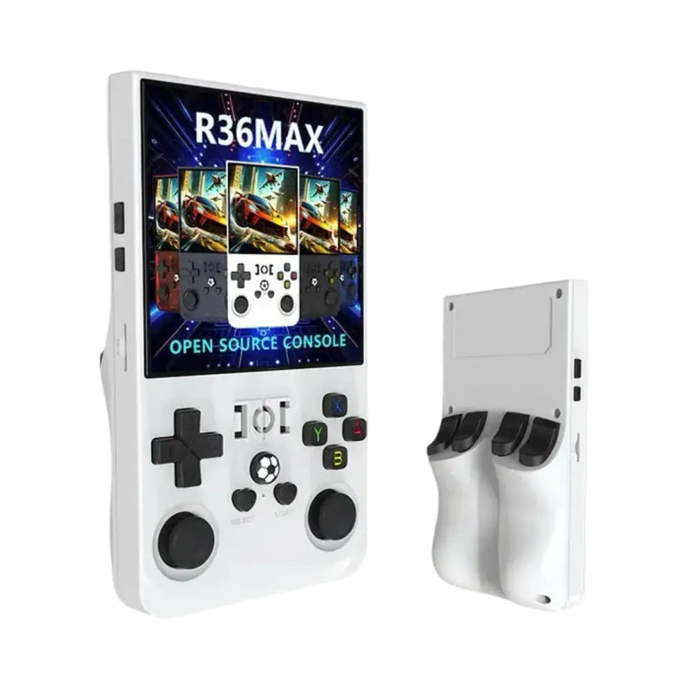 R36MAX Retro Spillkonsoll – 128GB 20.000+ Spill - Hvit - Konsoll