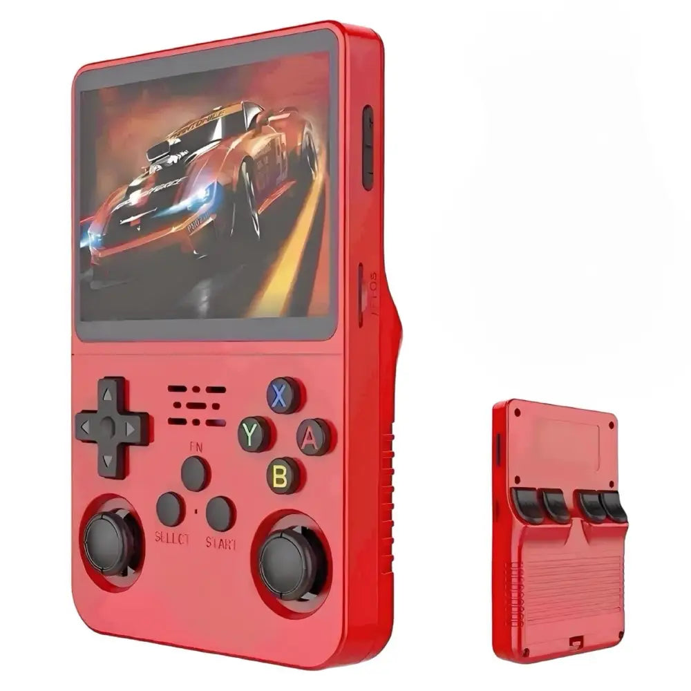 R36S Retro Spillkonsoll – 128GB Open Source 22.000 + Spill - Rød - Konsoll