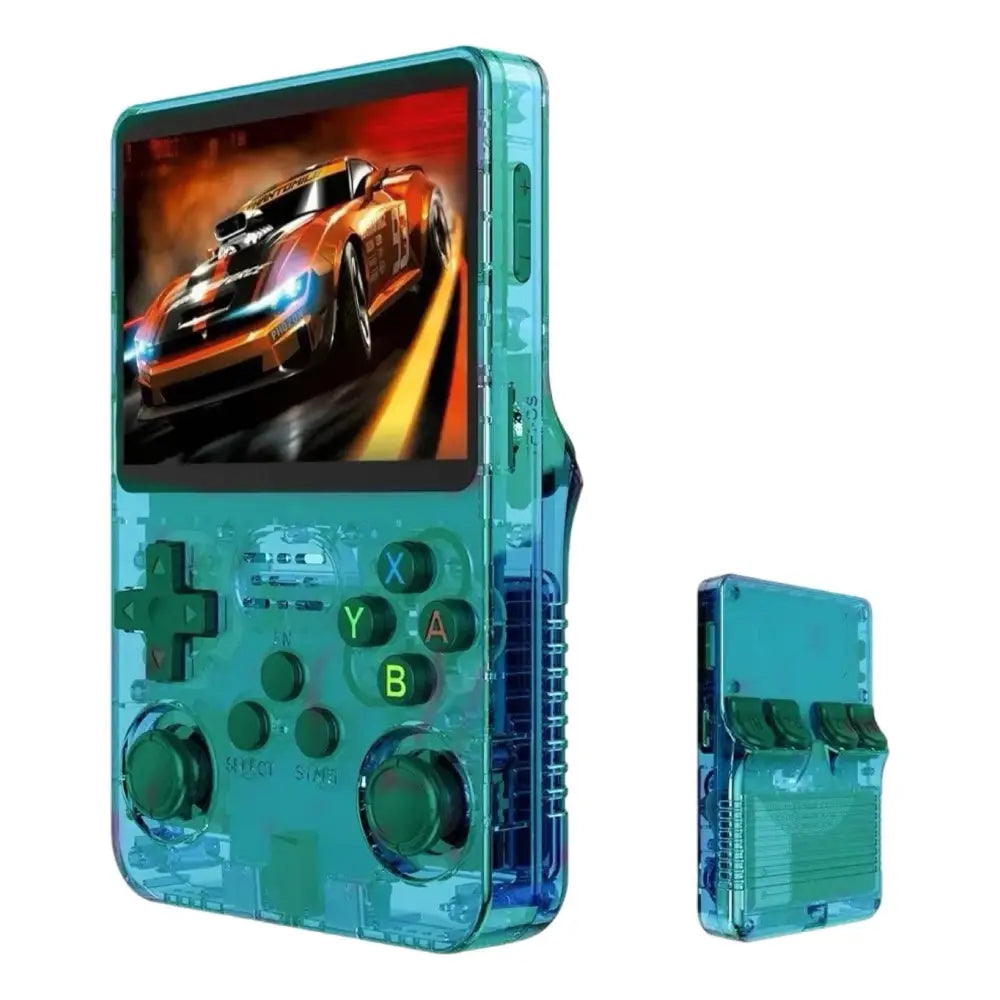 R36S Retro Spillkonsoll – 128GB Open Source 22.000 + Spill - Grønn - Konsoll