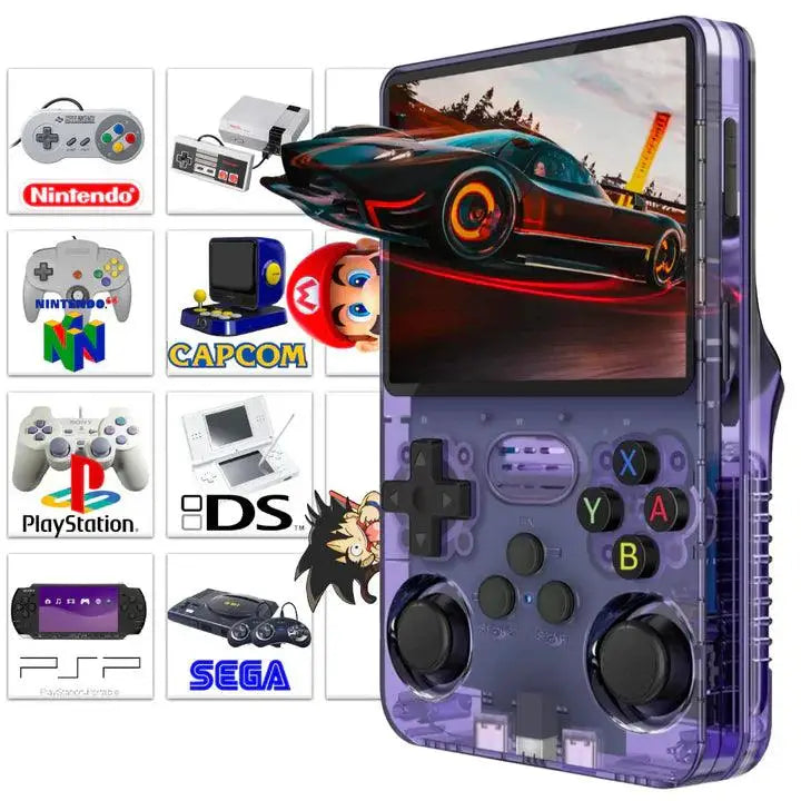 R36S Retro Spillkonsoll – 128GB Open Source 22.000 Spill