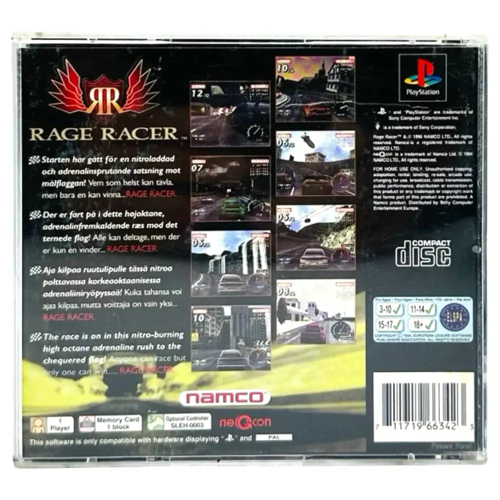 Rage Racer - PlayStation 1 (PS1) Spill