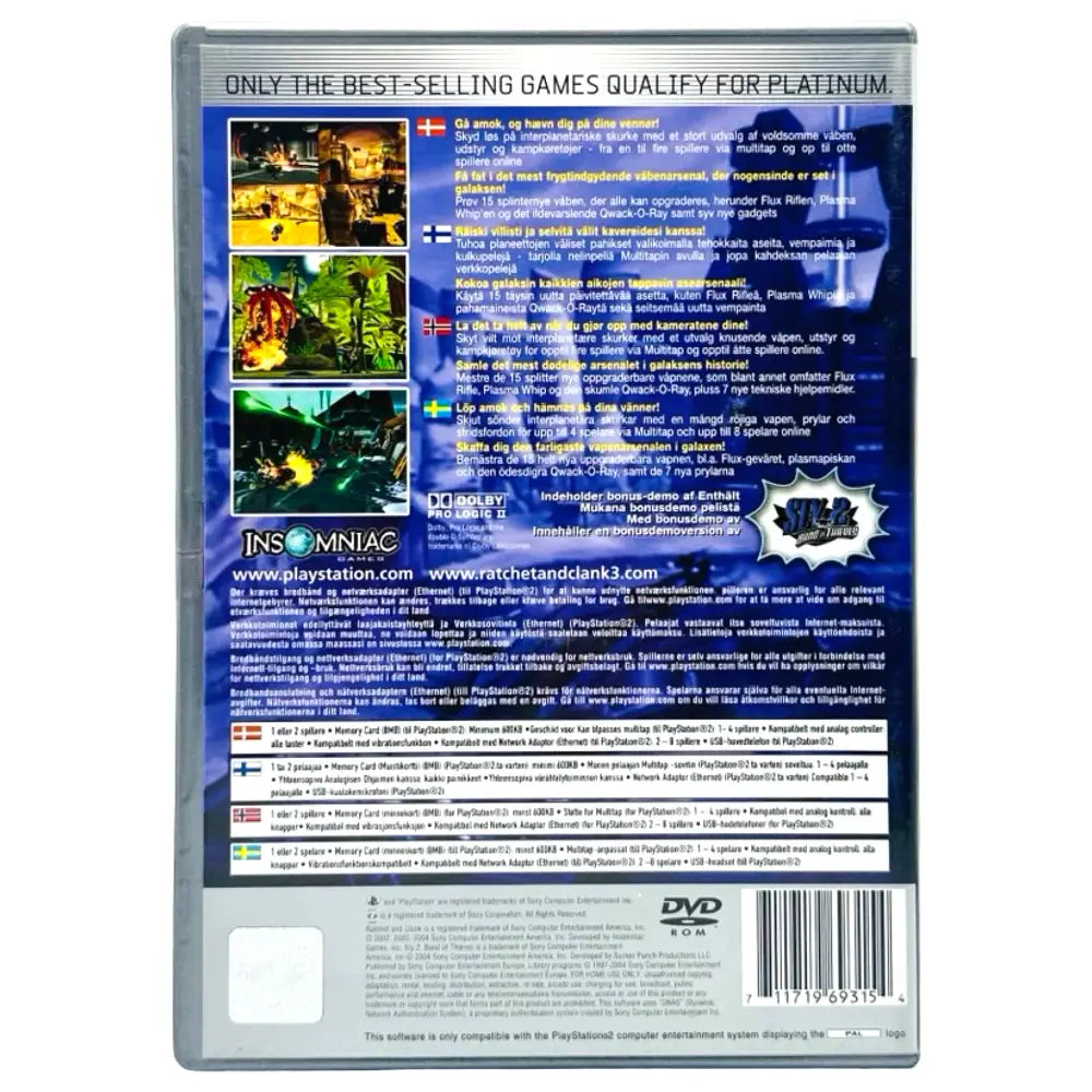 Ratchet & Clank 3 - PlayStation 2 (PS2) Spill