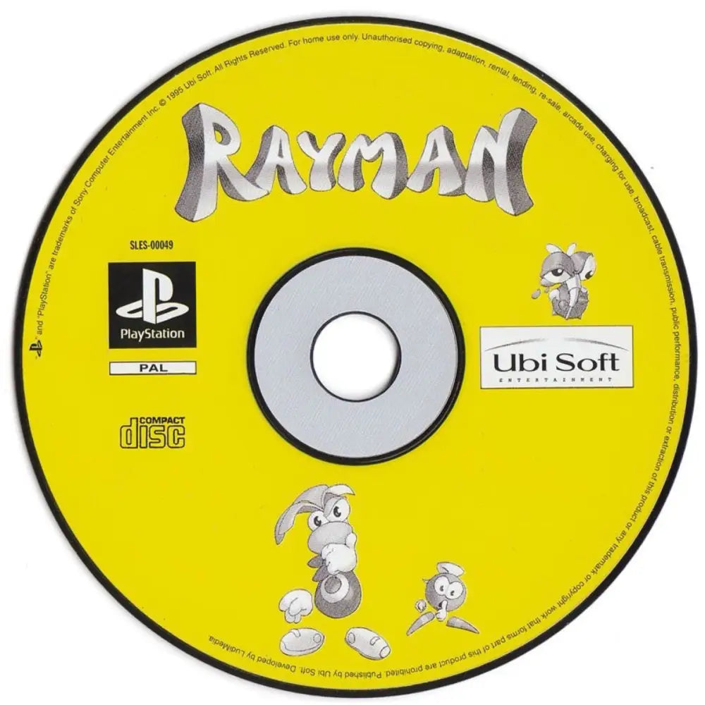 Rayman - PlayStation 1 (PS1) Spill - Kun Spill/Disk / Standard