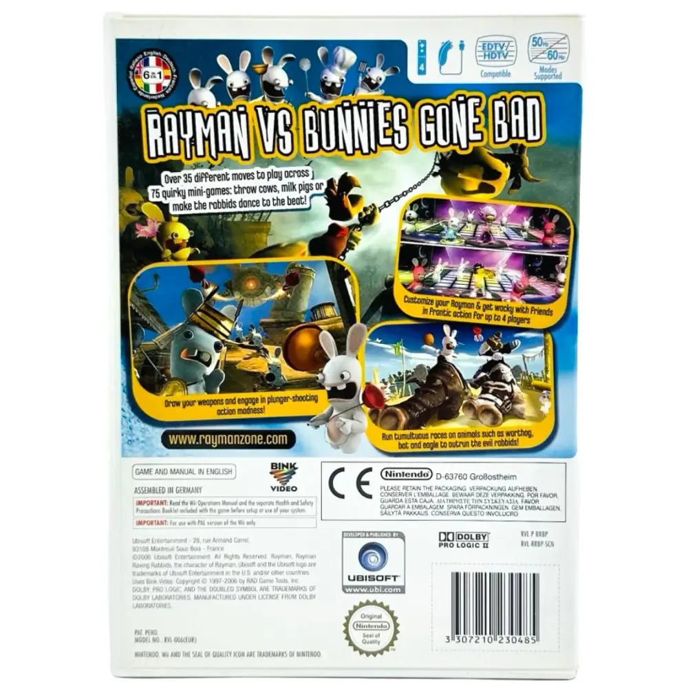 Rayman Raving Rabbids - Nintendo Wii Spill - Spill