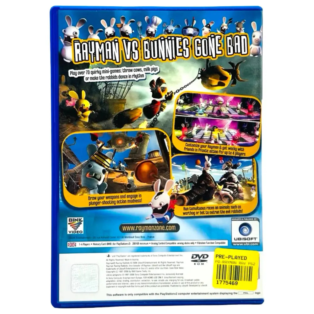 Rayman Raving Rabbids - PlayStation 2 (PS2) Spill