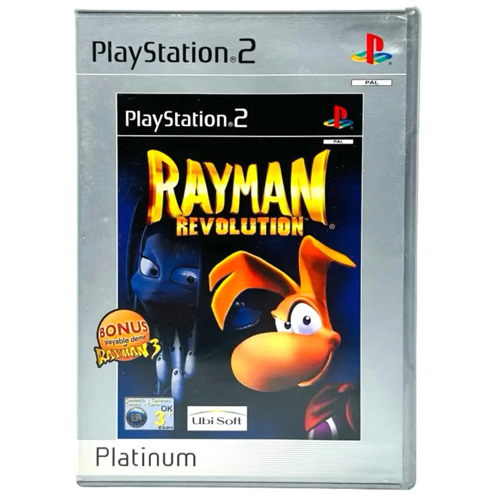 Rayman Revolution - PlayStation 2 (PS2) Spill - Cover - Manual - Spill/Disk / Platinum - Spill