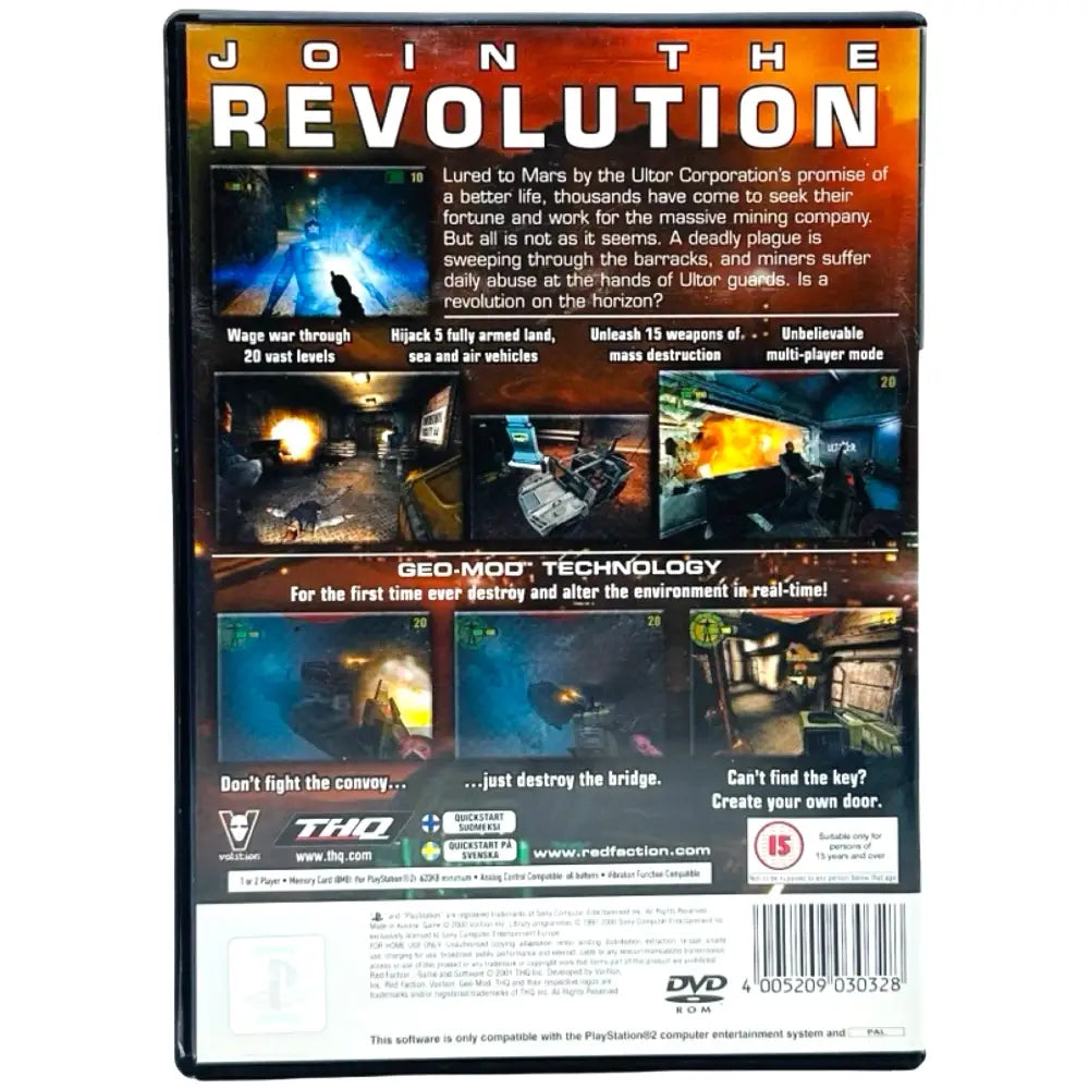 Red Faction - PlayStation 2 (PS2) Spill - Spill